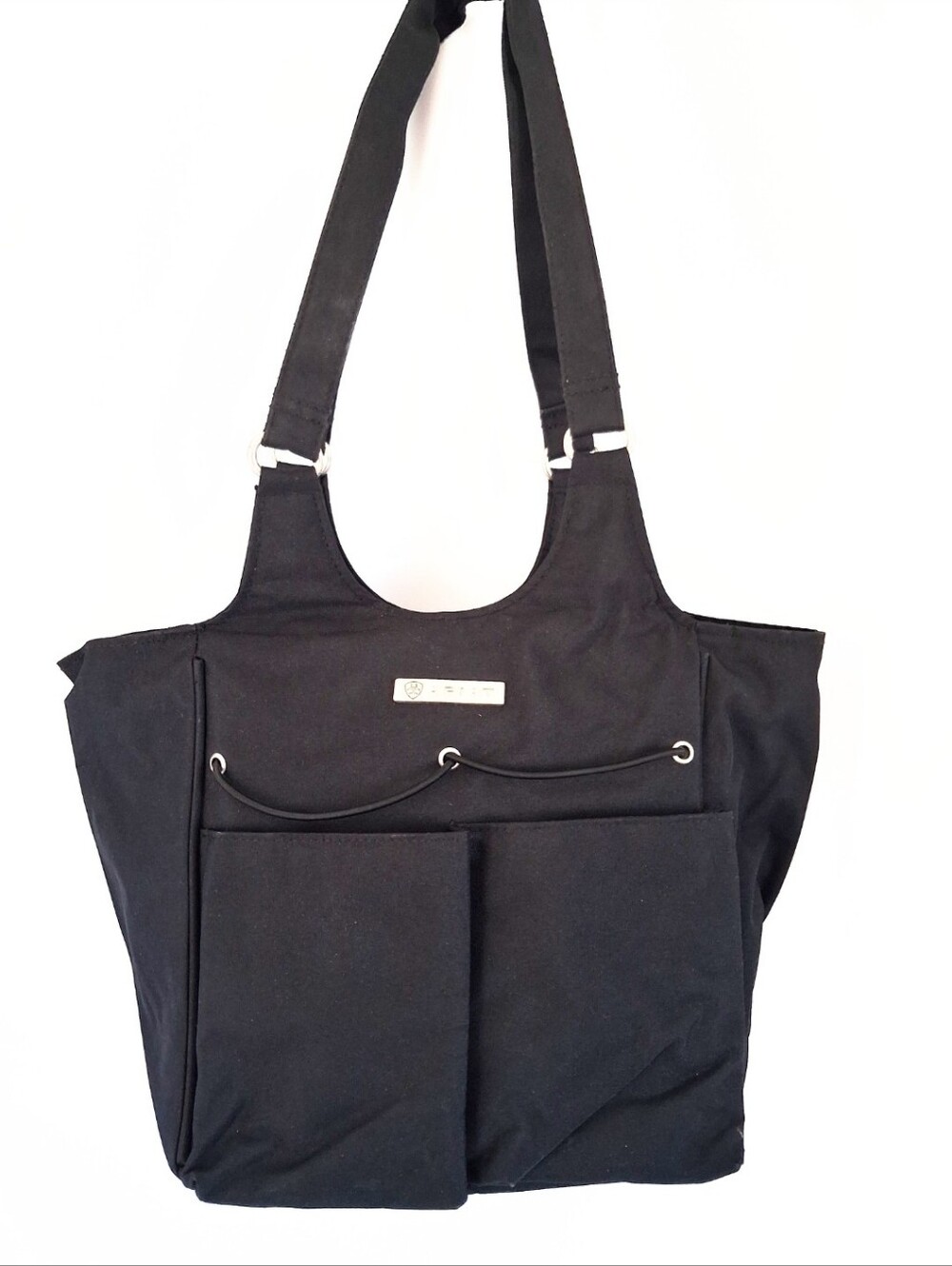 Ariat Women's Mini Carry All Bag Black Utility Shoulder Canvas Tote